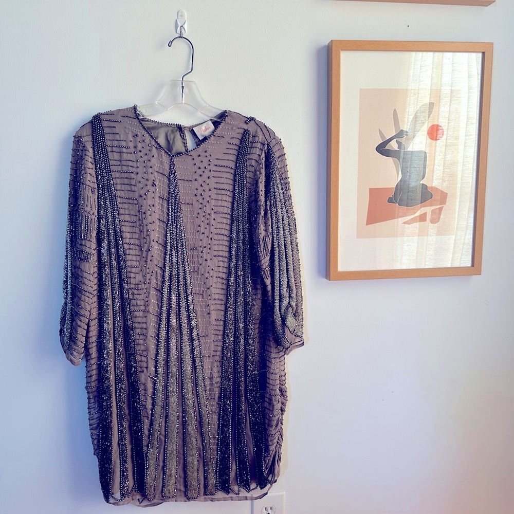 Parker Beaded Dress size Medium